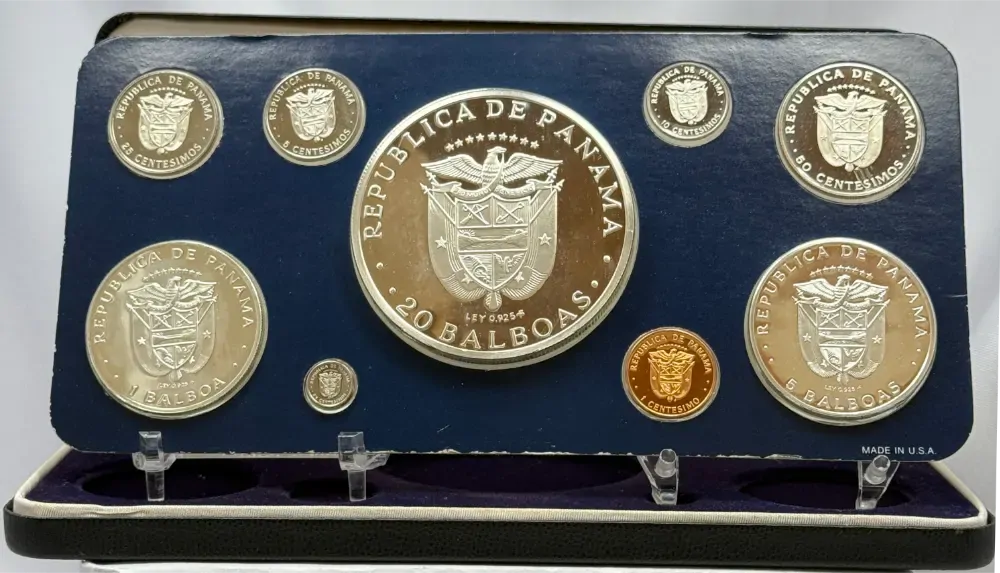 Panama 1977 Silver Proof Coin Set  product image