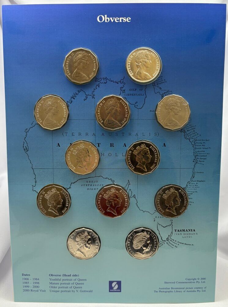 1966 2000 Unofficial 50 Cent 12 Coin Set (Includes 1966 Silver Round 50 Cent) product image