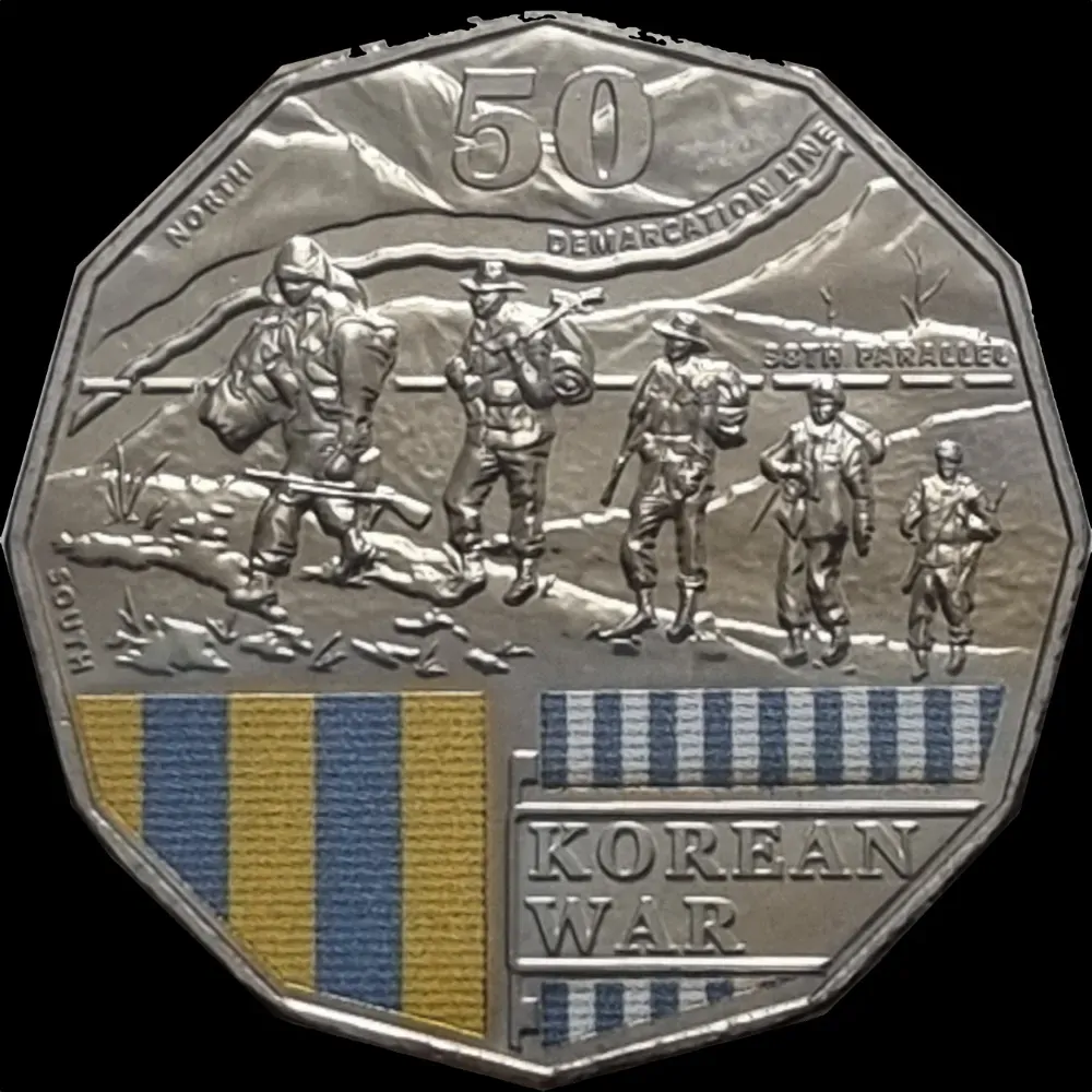 2016 50 Cent Uncirculated Coin Australia at War Korean War product image