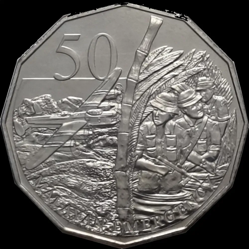 2016 50 Cent Uncirculated Coin Australia at War Malayan Emergency product image