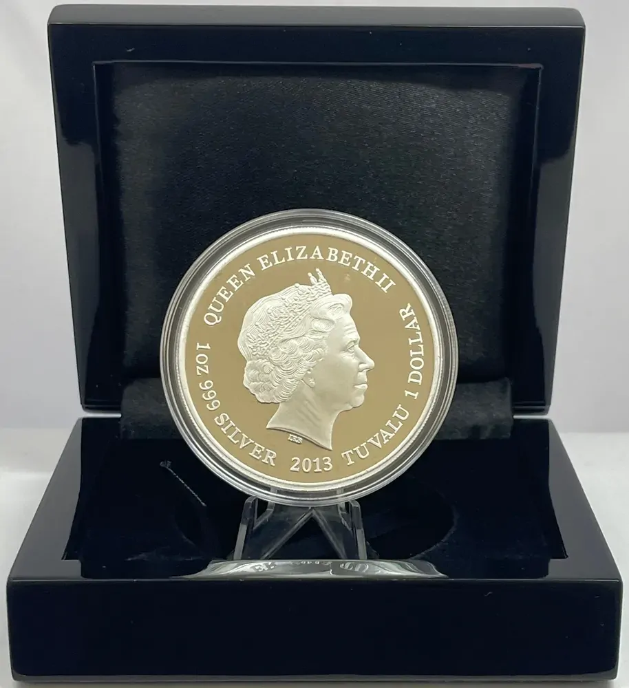 Tuvalu 2013 Silver 1 Dollar Proof Tasmanian Devil product image