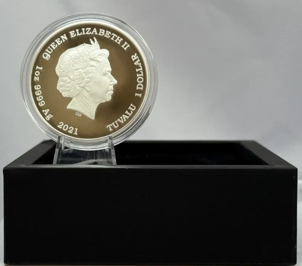 Tuvalu 2021 Silver One Ounce Coloured Proof James Bond Legacy - Sean Connery  product image