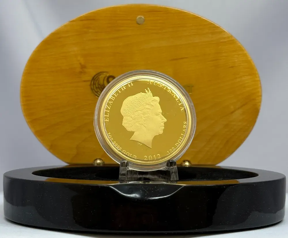 2012 Gold Lunar 1oz Proof Coin Year of the Dragon product image