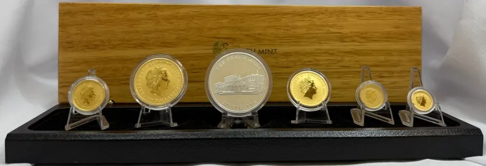 2009 Gold 6 Coin Australian Kangaroo Prestige Set product image