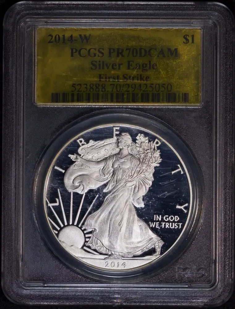 United States 2014-W Silver Eagle 1oz First Strike PCGS PR70DCAM product image