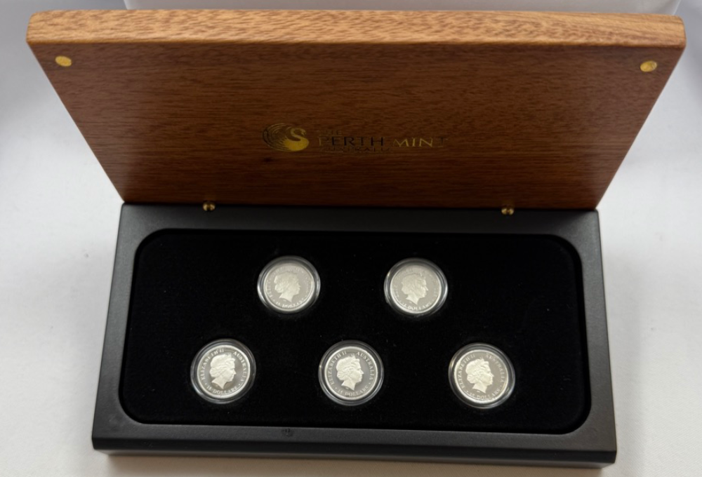 2010 Platinum Proof 5 Coin Set 1/10oz Discover Australia product image