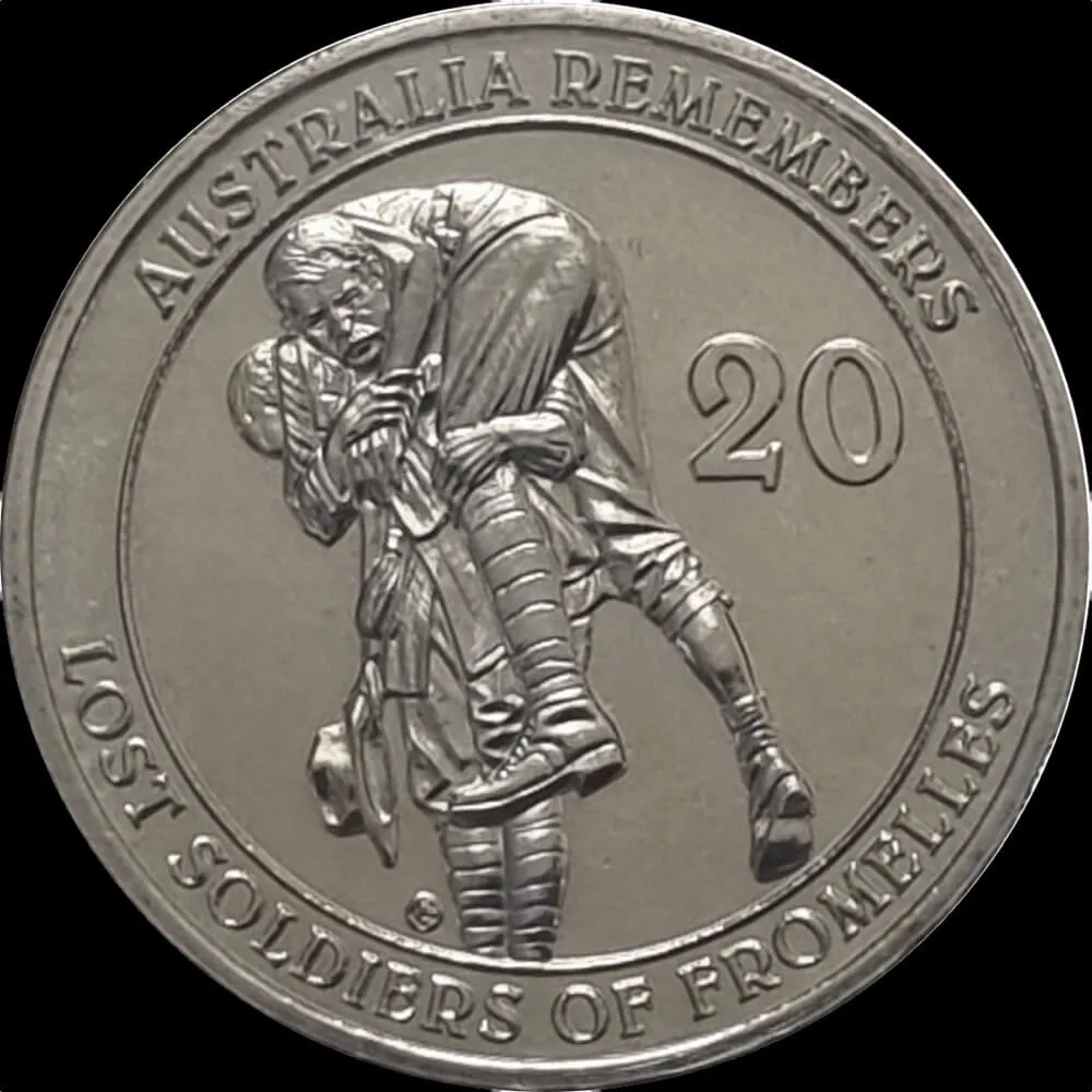 2010 20 Cent Uncirculated Coin Australia Remembers Lost Soldiers of Fromelles product image