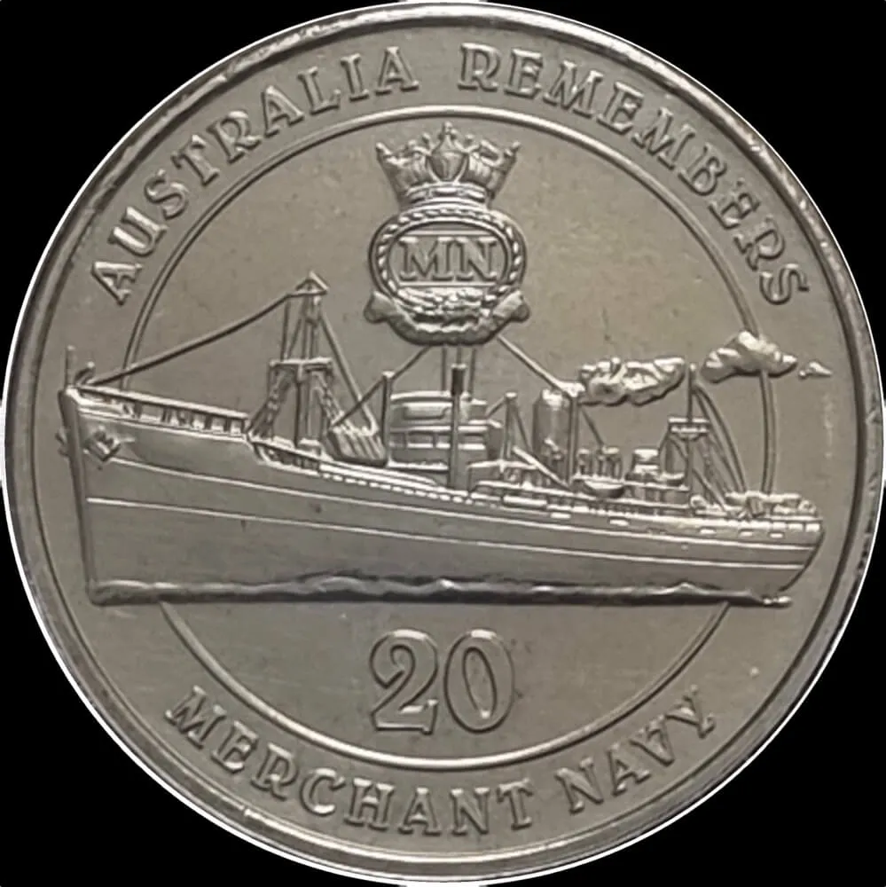 2012 20 Cent Uncirculated Coin Australia Remembers Merchant Navy product image