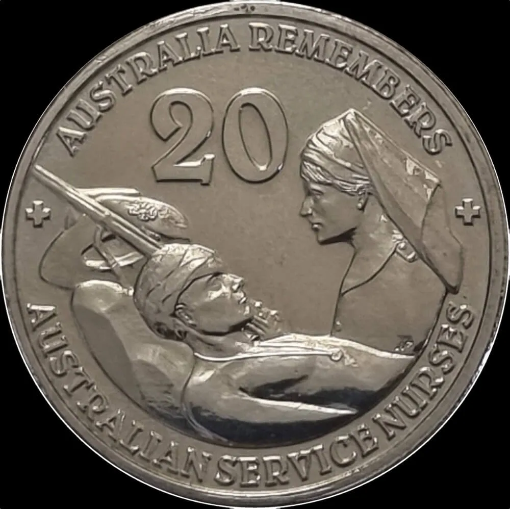 2009 20 Cent Uncirculated Coin Australia Remembers Australian Service Nurses product image