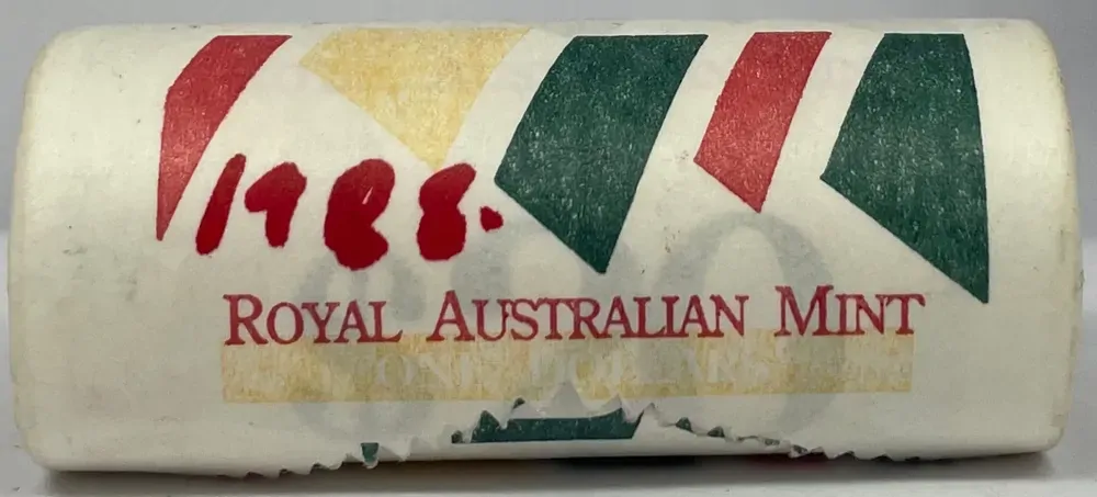 1988 1 Dollar Coin Mint Roll Bicentennial Heads/Heads product image