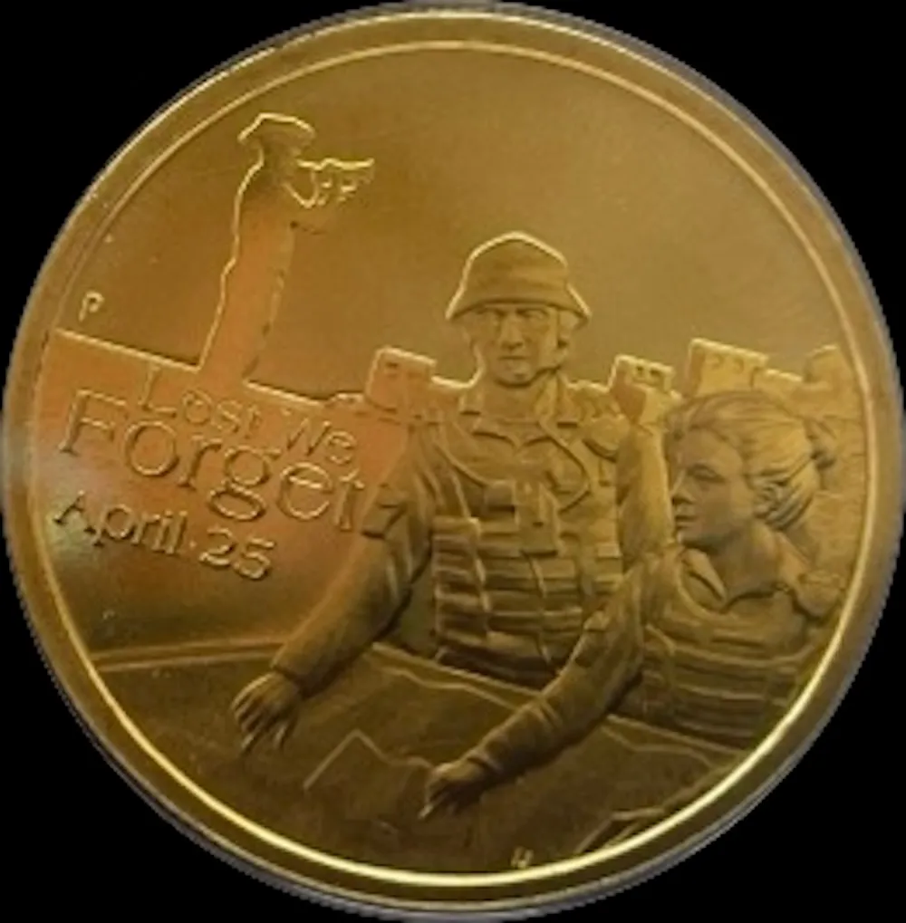 2015 1 Dollar PNC Christmas Island Merry Christmas product image