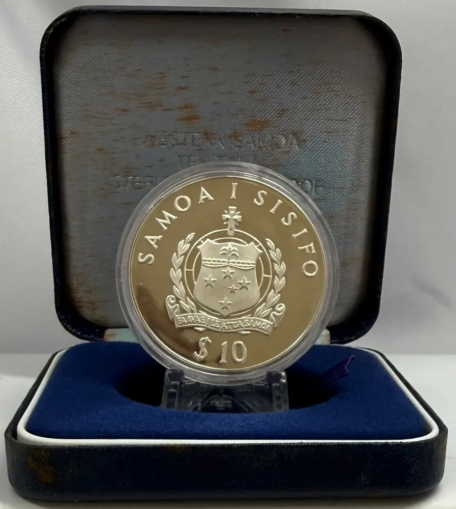 Western Samoa 1980 Silver 10 Tala KM#36a Commonwealth Games product image