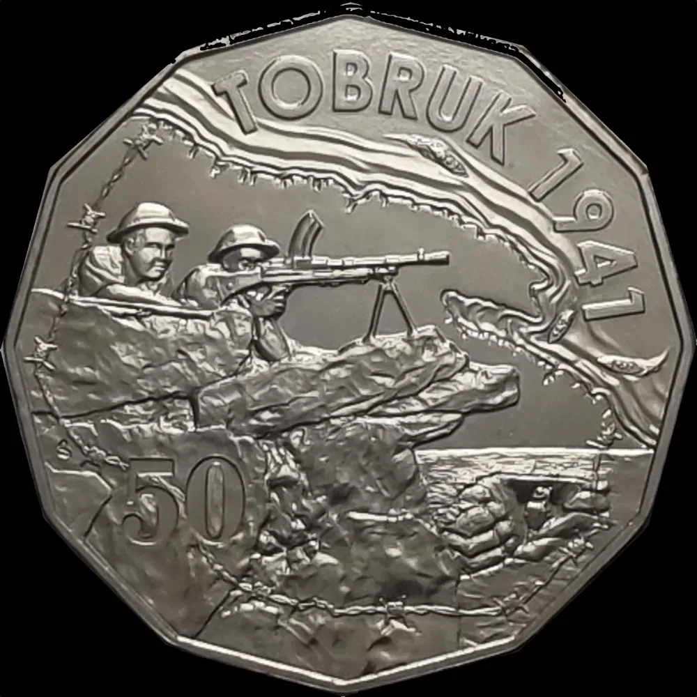 2015 50 Cent Uncirculated Coin Australia At War - Tobruk product image