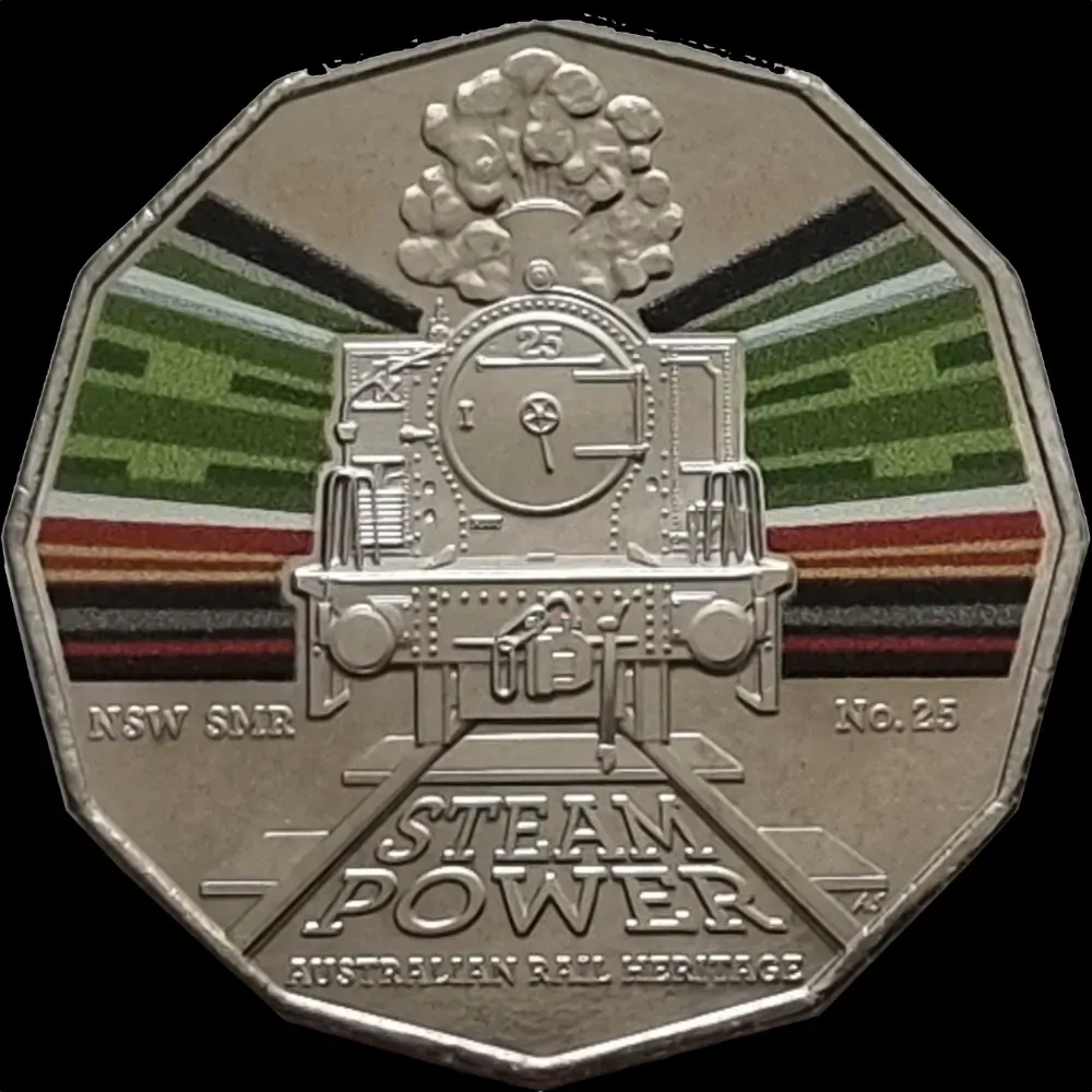 2022 50 Cent Uncirculated Coin Steam Power NSW South Maitland product image