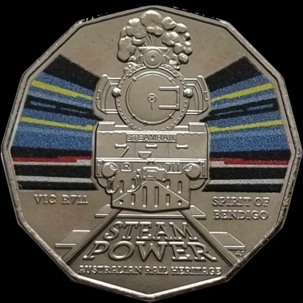 2022 50 Cent Uncirculated Coin Steam Power VIC Spirit of Bendigo product image