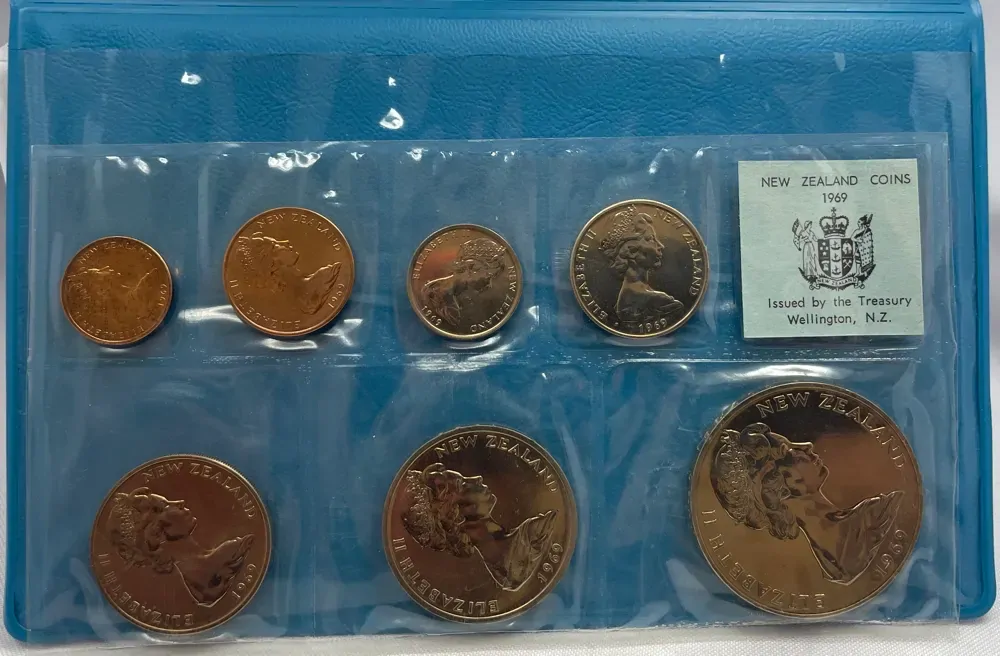 New Zealand 1969 Polished Coin Souvenir Set product image