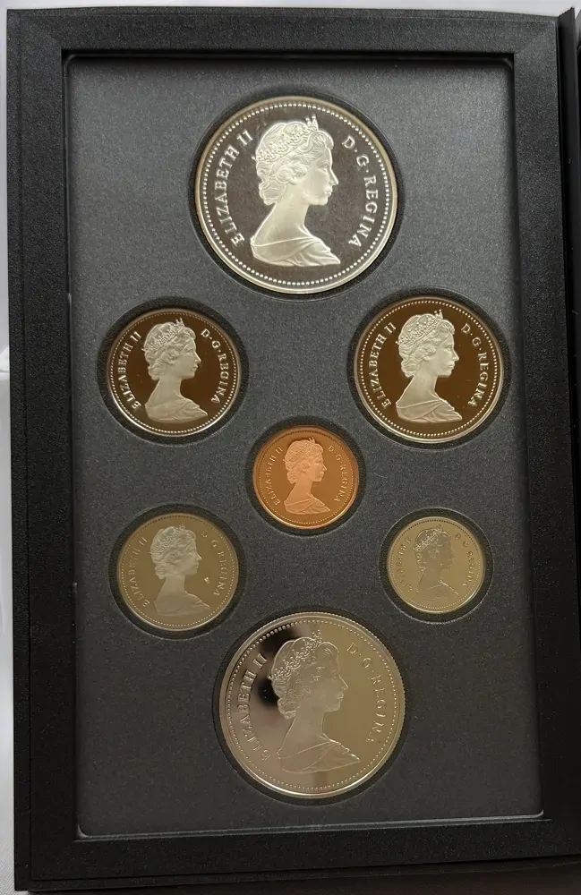 Canada 1986 7 Coin Proof Set Trans-Canada Railway product image