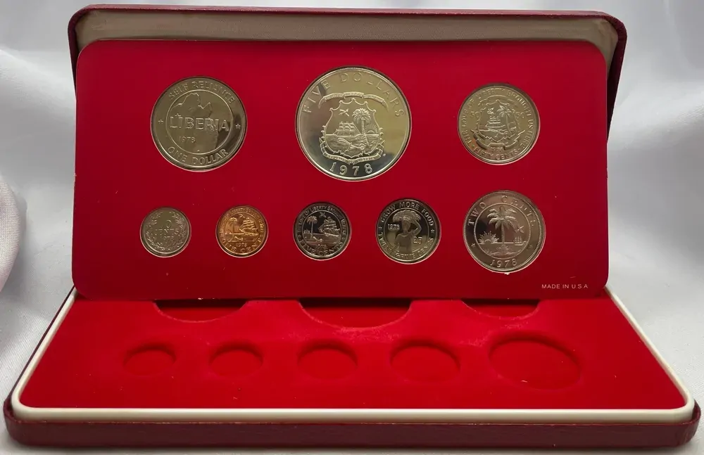 Liberia 1978 Proof Coin Set product image