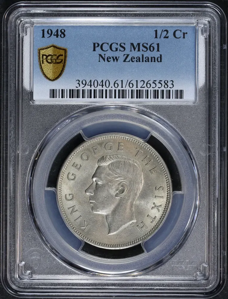 New Zealand 1948 Half Crown KM#19 PCGS MS61 product image