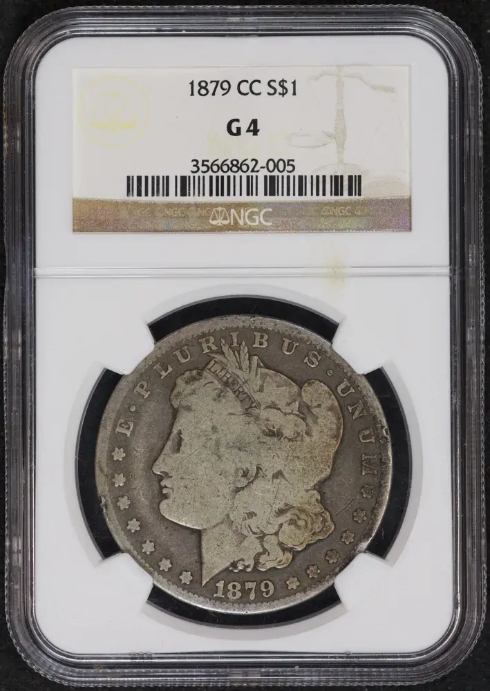 United States 1879-CC Silver  Morgan Dollar KM# 100 NGC G 4 product image