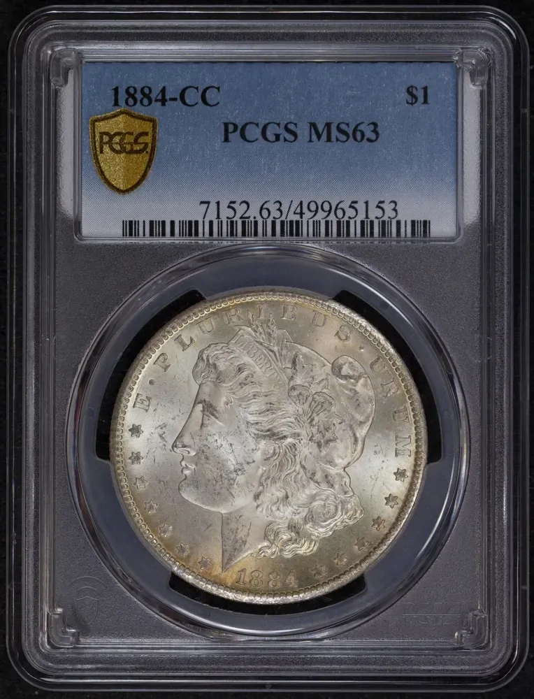 United States 1884-CC Silver  Morgan Dollar KM# 100 PCGS MS63 product image