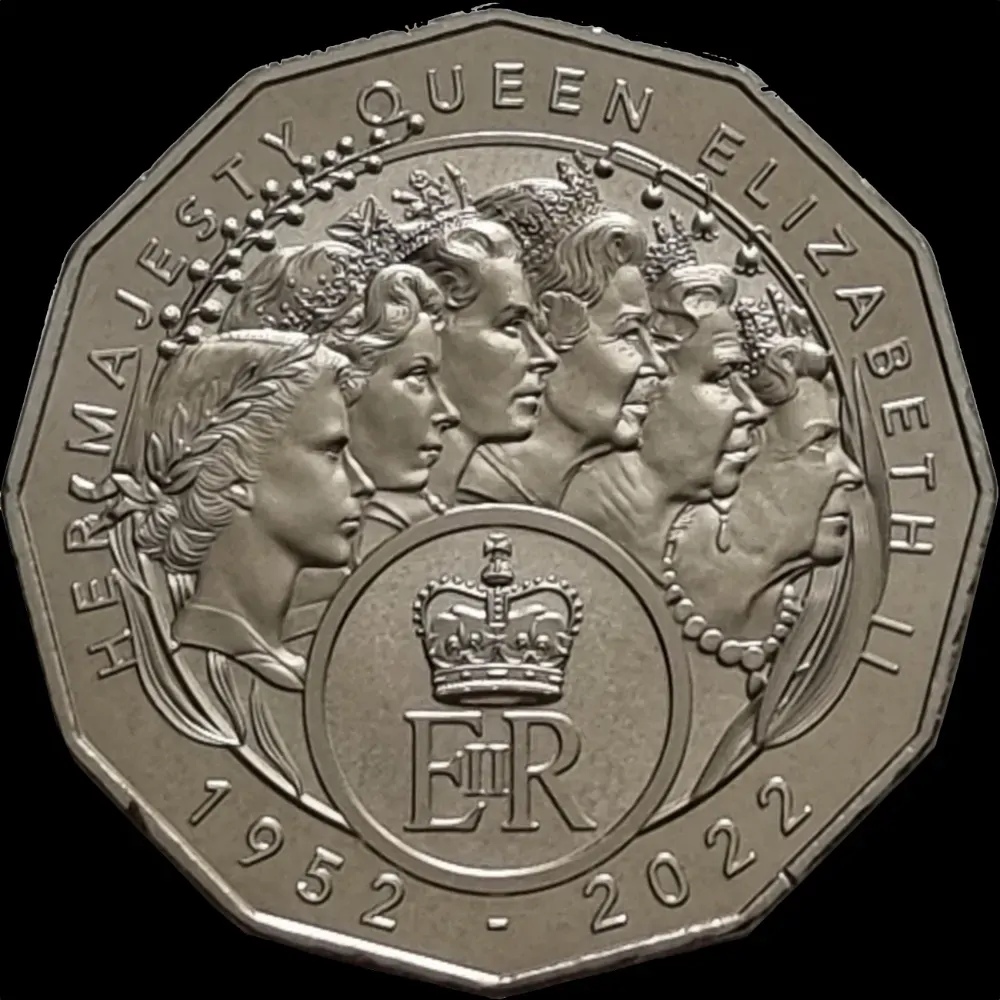2023 50 Cent Uncirculated Coin Elizabeth Regina 1952-2022 product image