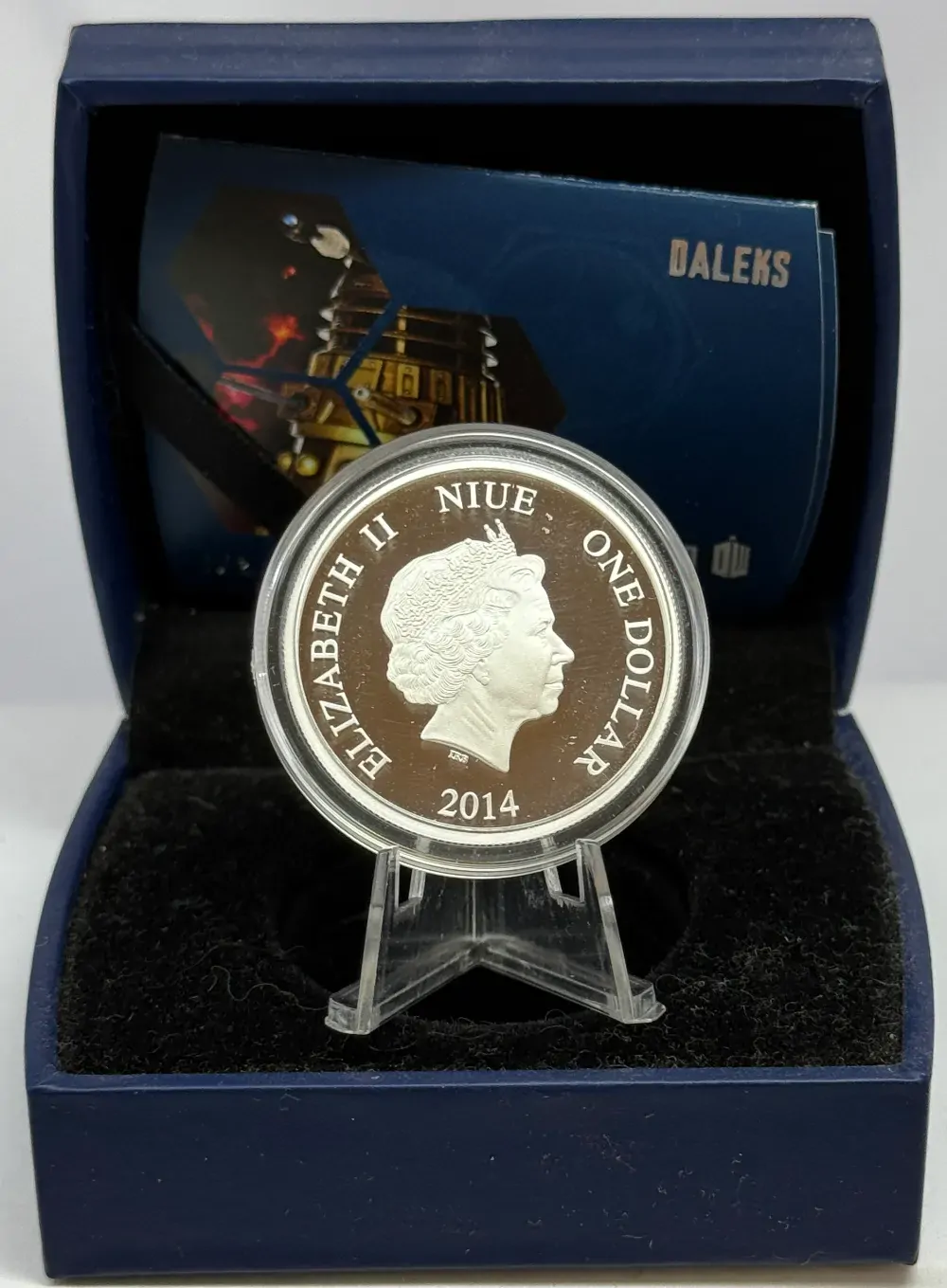 Niue 2014 Silver 1 Dollar Proof Coin Dr Who Daleks product image