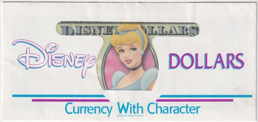 Disneyland 2007 10 Dollars in Envelope Cinderella Uncirculated product image