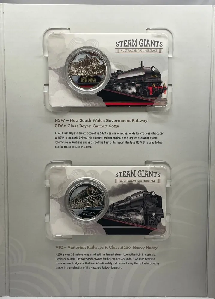 2025 50 Cent 7 Coin Collection Steam Giants Australian Rail Heritage product image