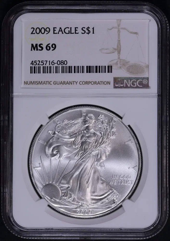 United States 2009 Silver 1 Ounce Eagle NGC MS69 product image