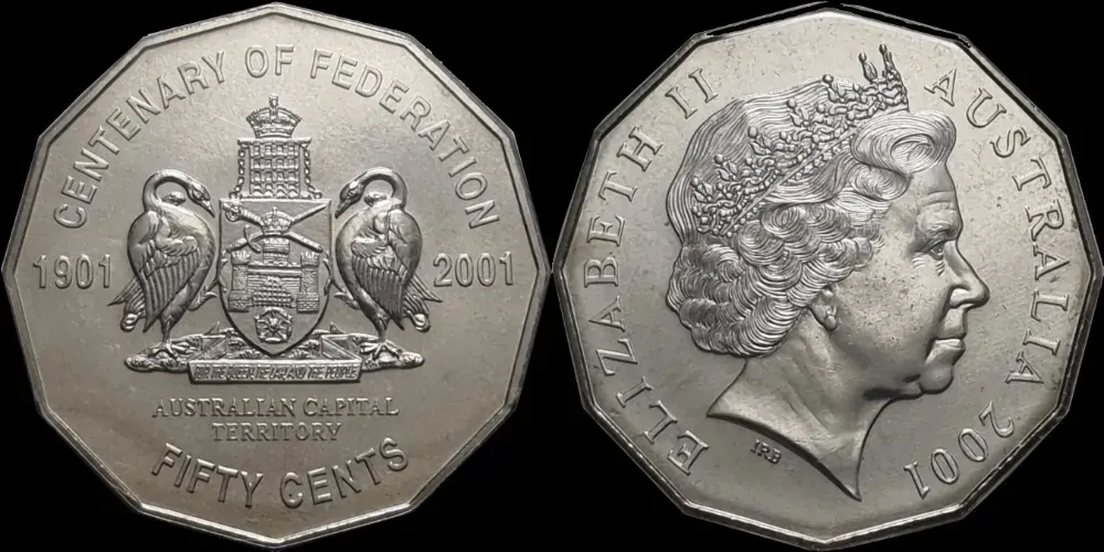 2001 Federation 2 Coin Proof Set Australian Capital Territory product image