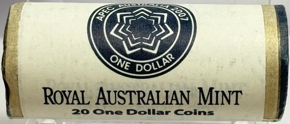 2007 1 Dollar Coin Mint Roll APEC Heads / Heads product image