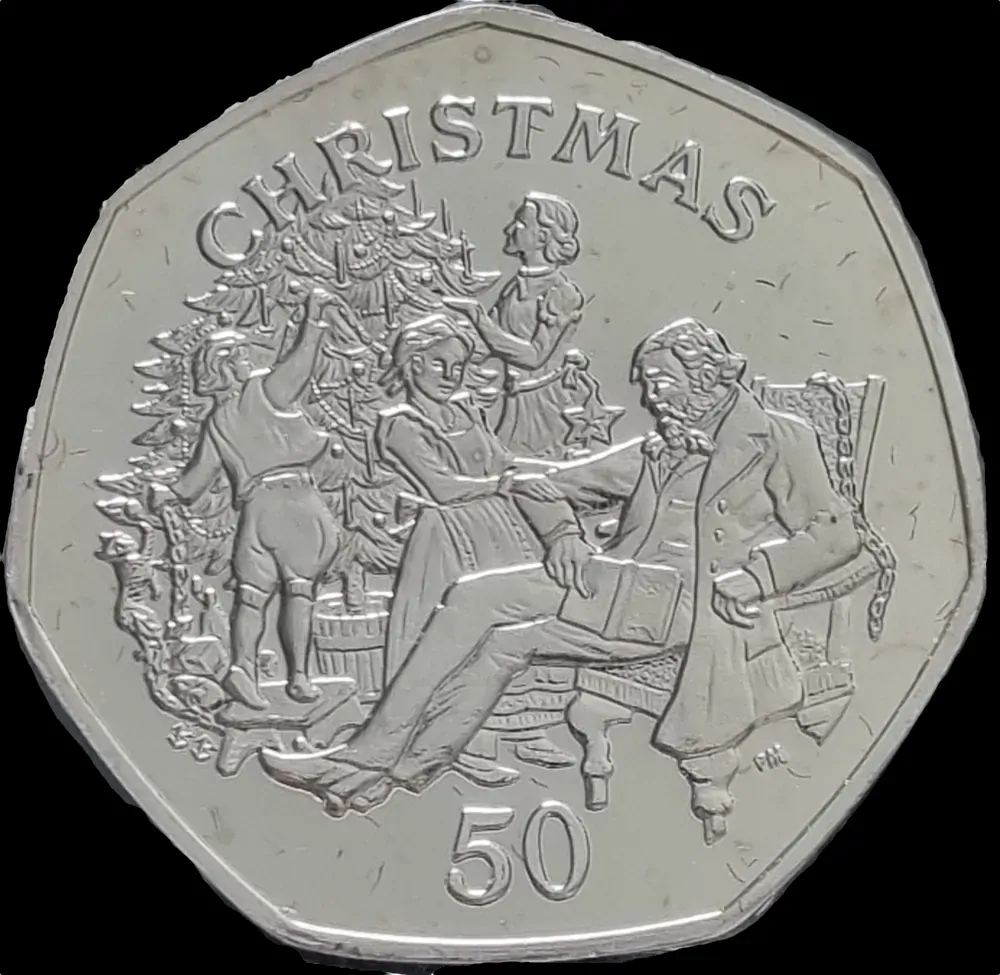 Isle Of Man 1999  50 Pence PNC Christmas  product image