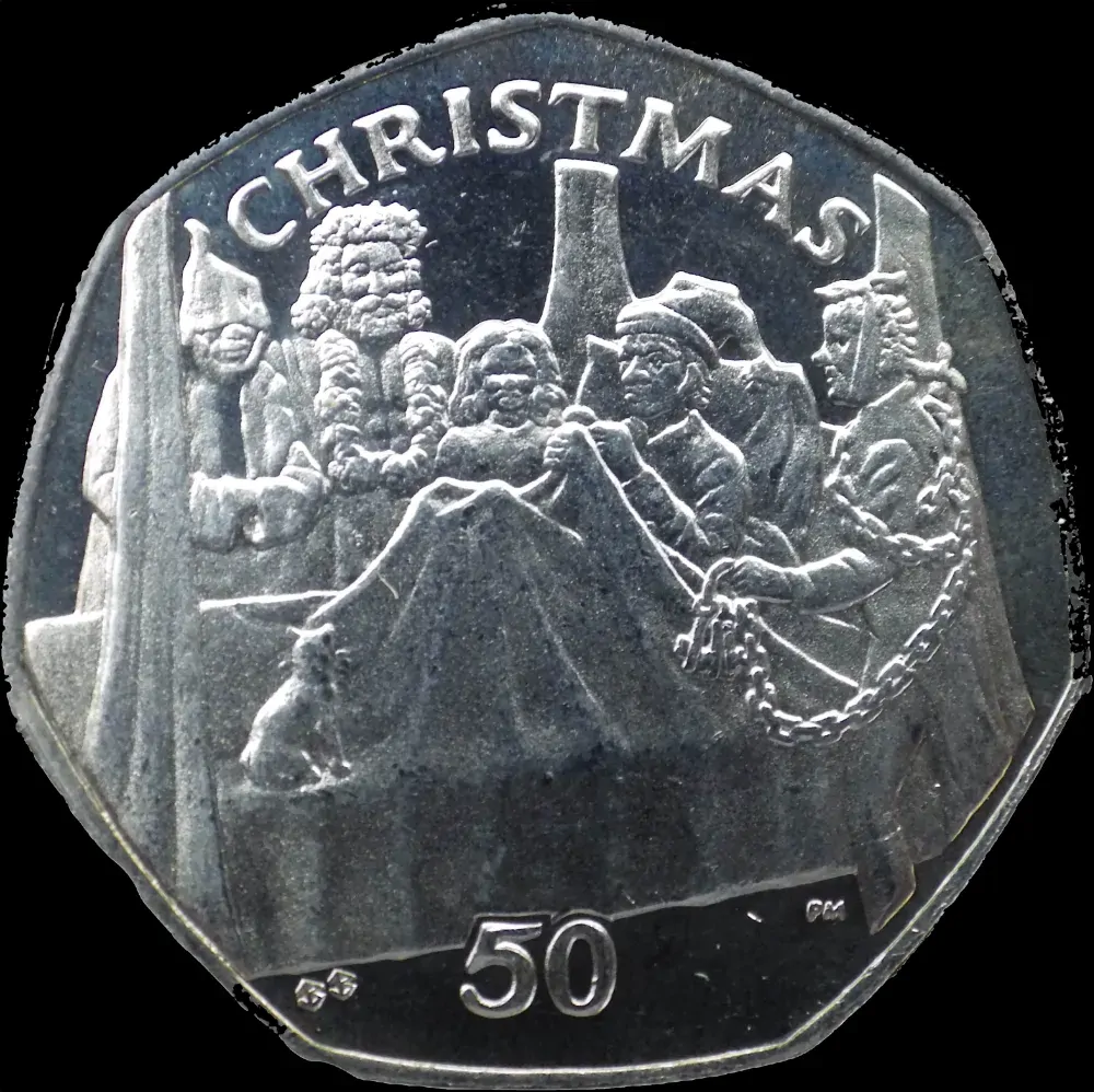 Isle Of Man 2002  50 Pence PNC Christmas  product image