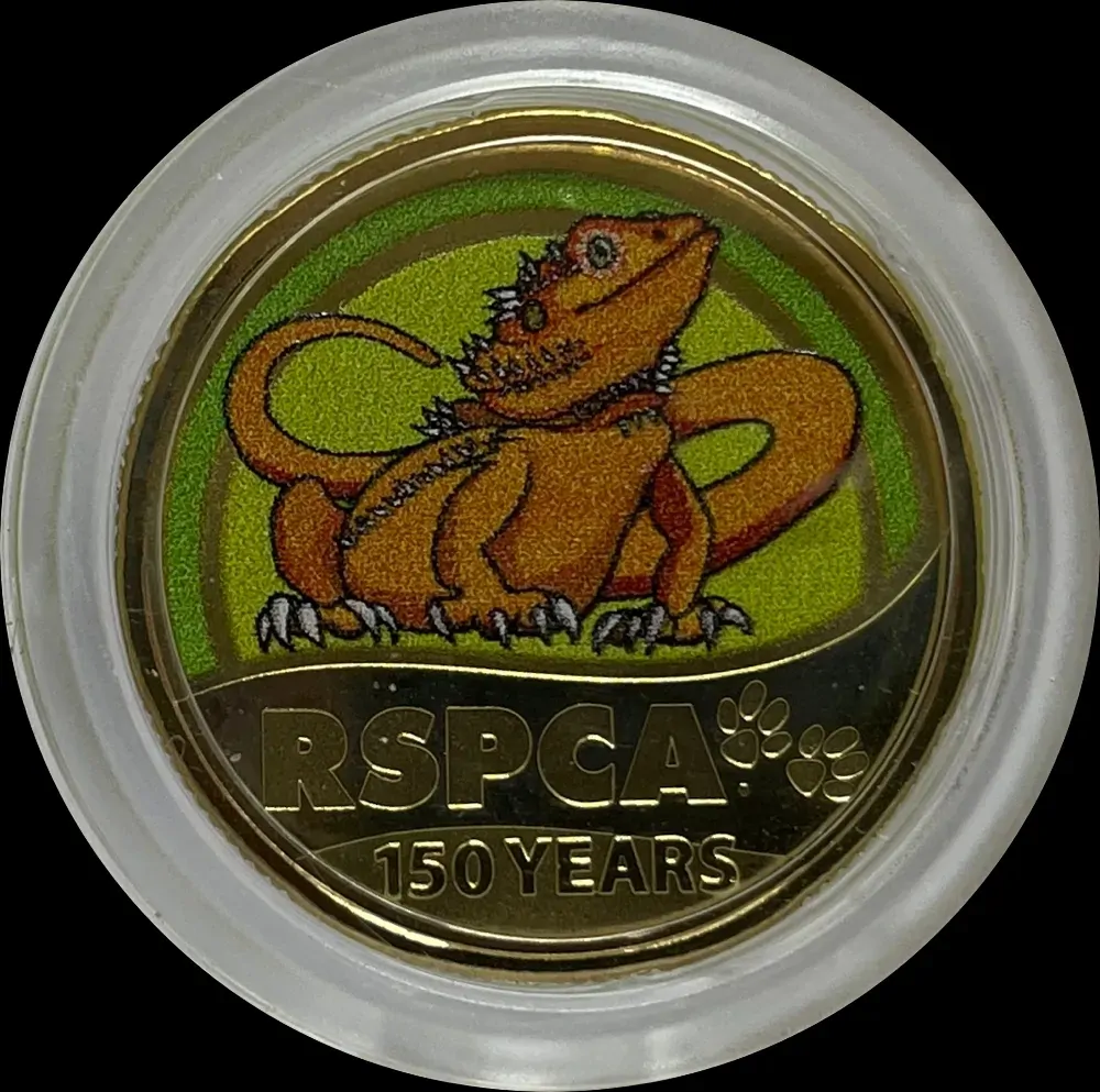 2021 1 Dollar Uncirculated Coin RSPCA Lizard product image