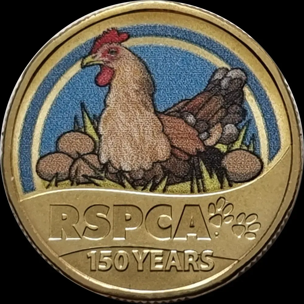 2021 1 Dollar Uncirculated Coin RSPCA Chicken product image