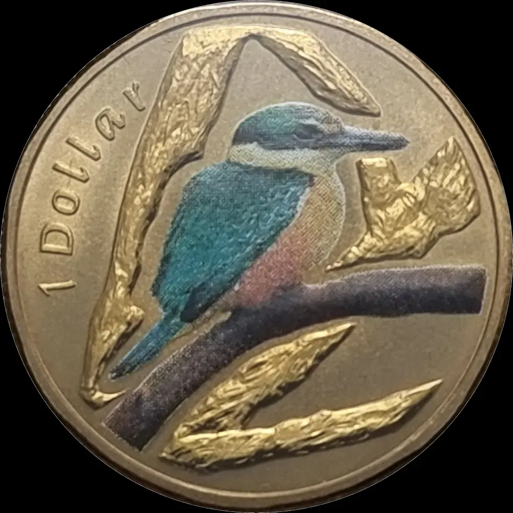 2011 1 Dollar Uncirculated Coin Air Series Sacred Kingfisher product image