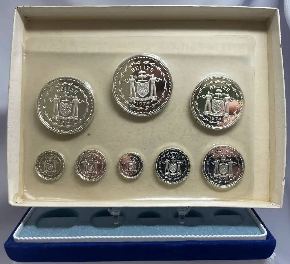 Belize 1974 Sterling Silver Proof Coin Set product image