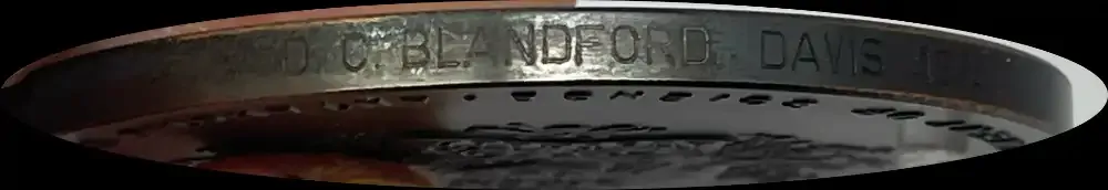 1974 Bronze ANARE Australian Antarctic Medallion - Named product image