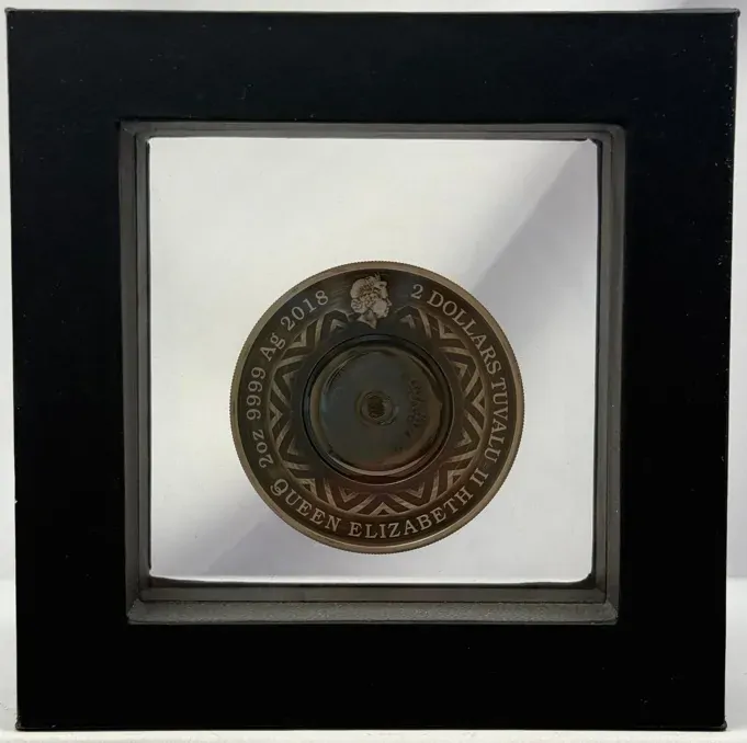 Tuvalu 2018 Silver 2 Ounce Proof Coin Thermometer product image