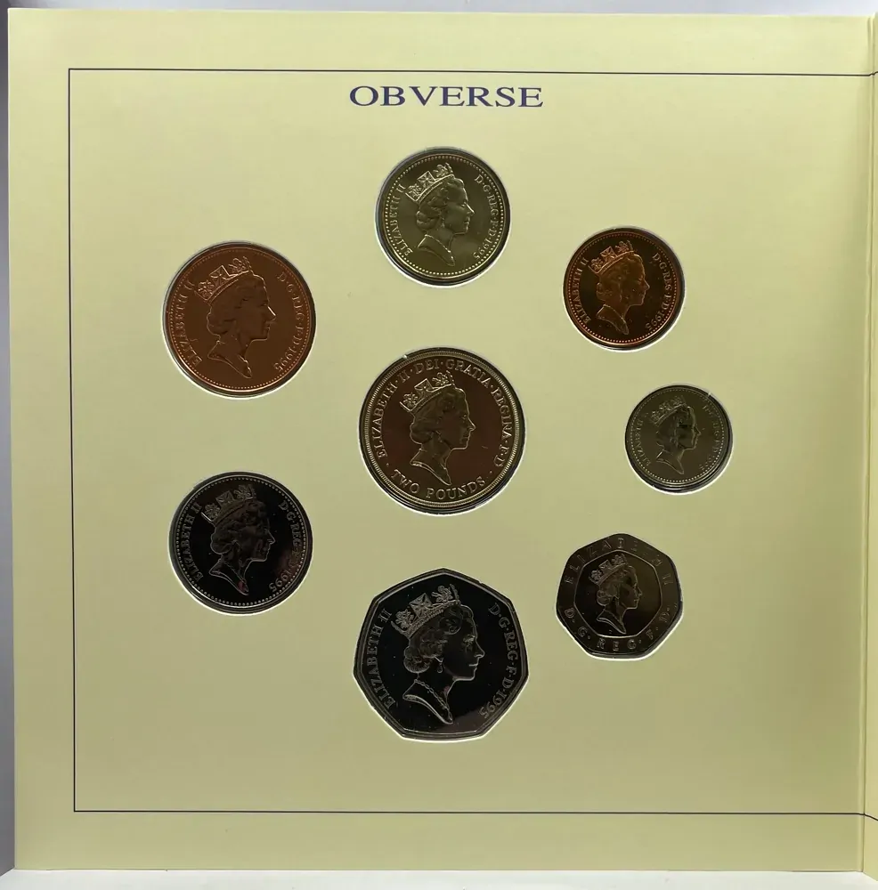 United Kingdom 1995 Uncirculated 8 Coin Set  product image