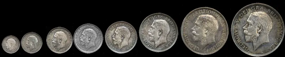 1911 Specimen Coin Set in Presentation Case George V Coronation product image