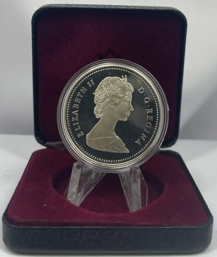 Canada 1989 Silver Proof 1 Dollar KM# 168 MacKenzie River product image