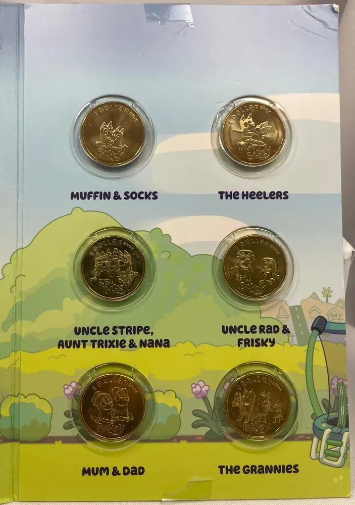 2024 1 Dollar 10 Coin Set in Folder - Bluey product image
