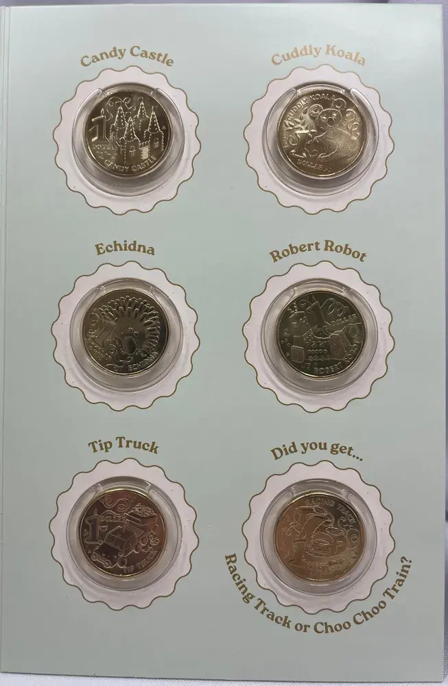 2025 1 Dollar 11 Coin Set Birthday Cake Book in Folder product image