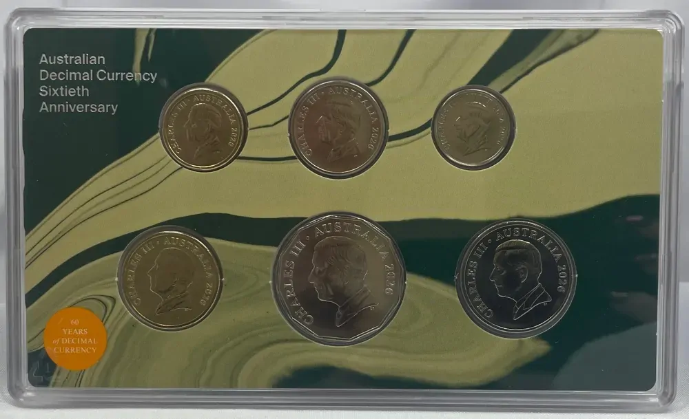2026 Uncirculated Mint Coin Set 60th Anniversary of Decimal Currency product image