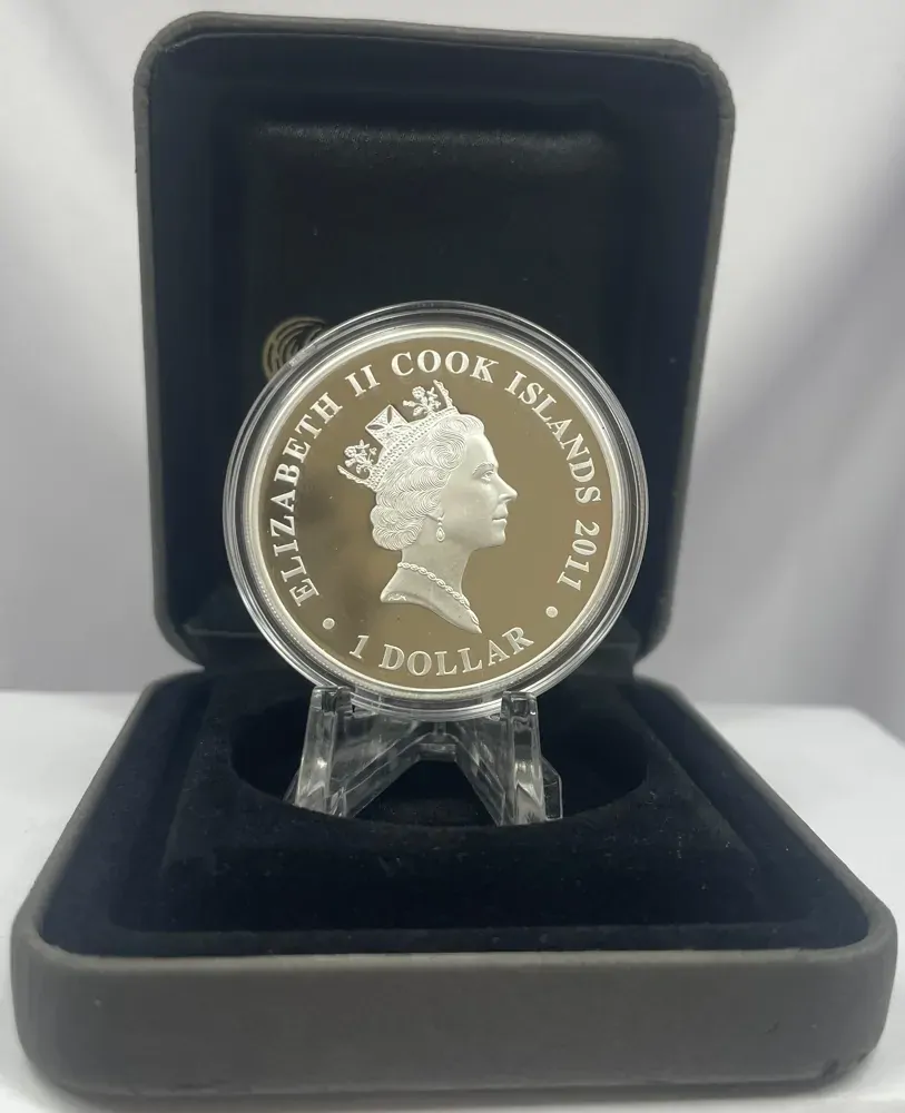 Cook Islands 2011 Silver 1 Ounce Proof Coin Famous Naval Battles Jutland product image