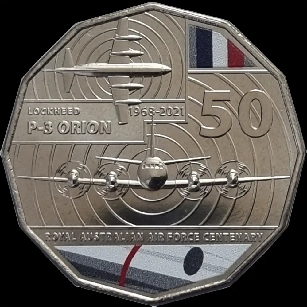 2021 50 Cent Uncirculated Coin Lockheed P-3 Orion Ex Set product image