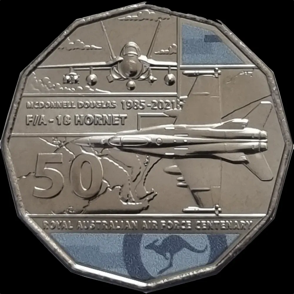 2021 50 Cent Uncirculated Coin McDonnell Douglas F/A-18 Hornet Ex Set product image