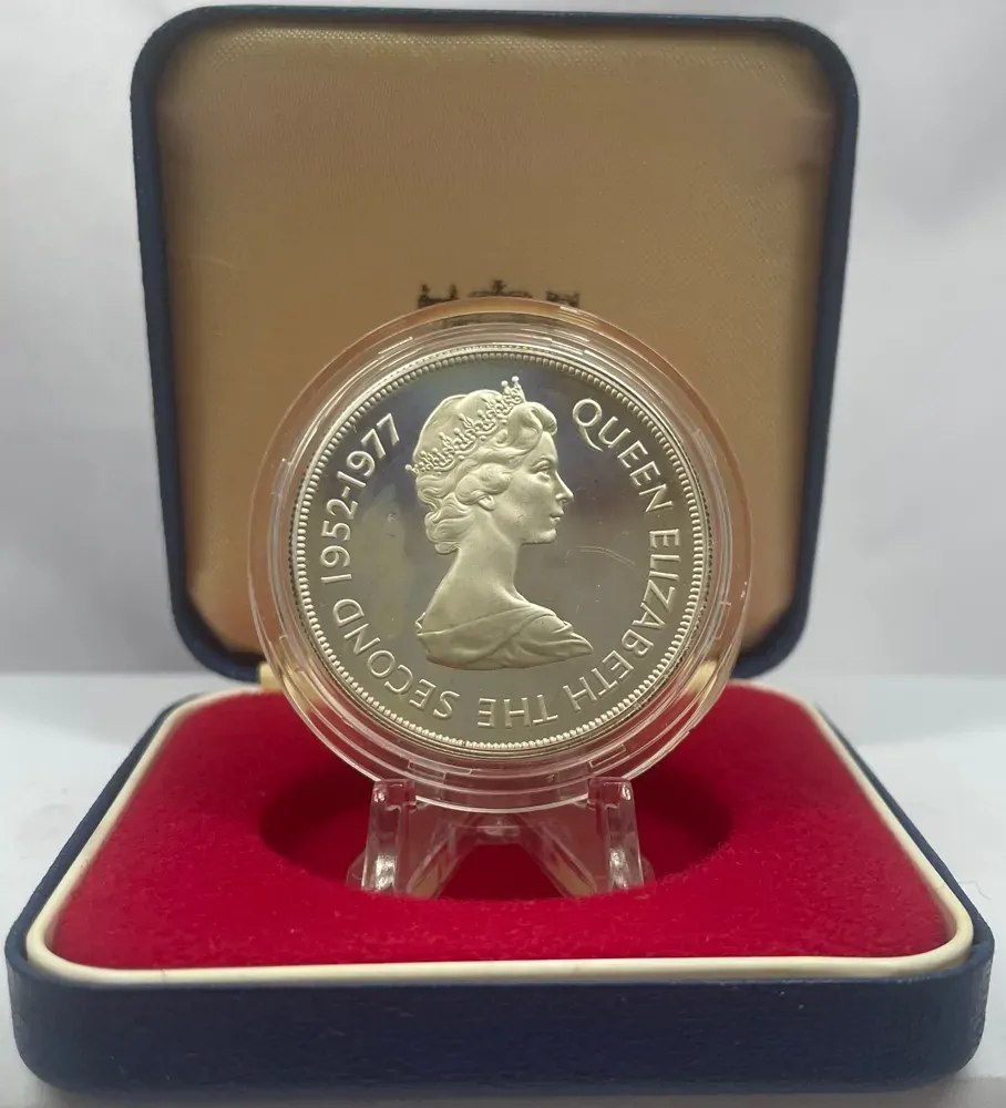 St. Helena 1977 Silver 25 Pence Proof Coin Jubilee Commemorative  product image